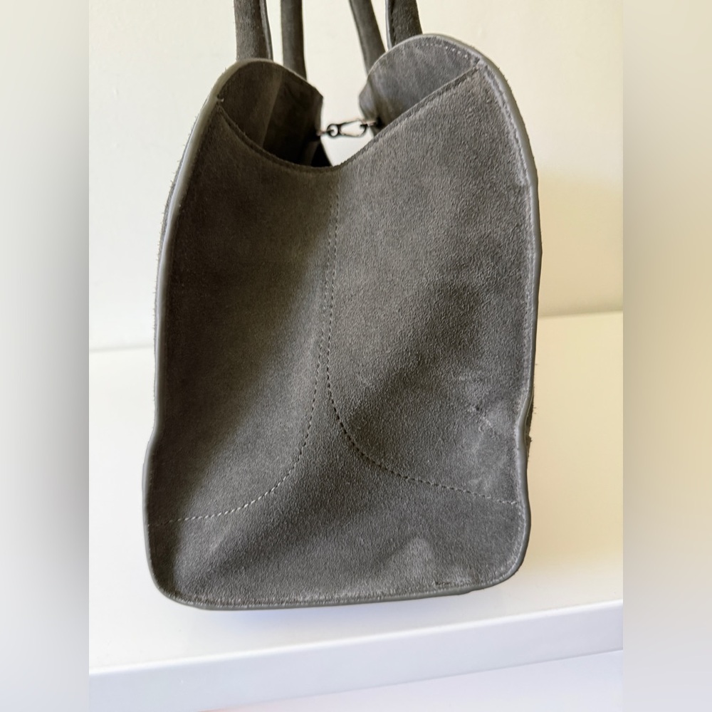 COS Gray Suede Shoulder Bag - Picture 5 of 8